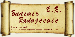 Budimir Radojčević vizit kartica